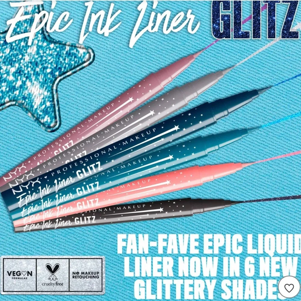🦋 Pick 5/$25 NYX Bootcut Bling Epic Ink Liner Glitz Waterproof New FullSz